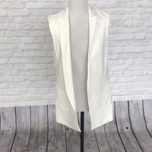 Zara - Off White Vest with Lace Cutout